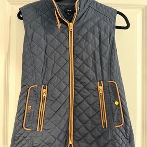 Fate Quilted Vest with Faux Suede Details